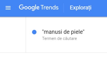 ghilimele Google Trends